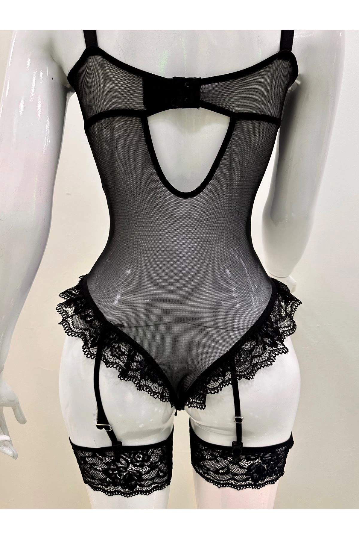 Lesca Afrodit Siyah Sexy Jartiyer Takım -1050