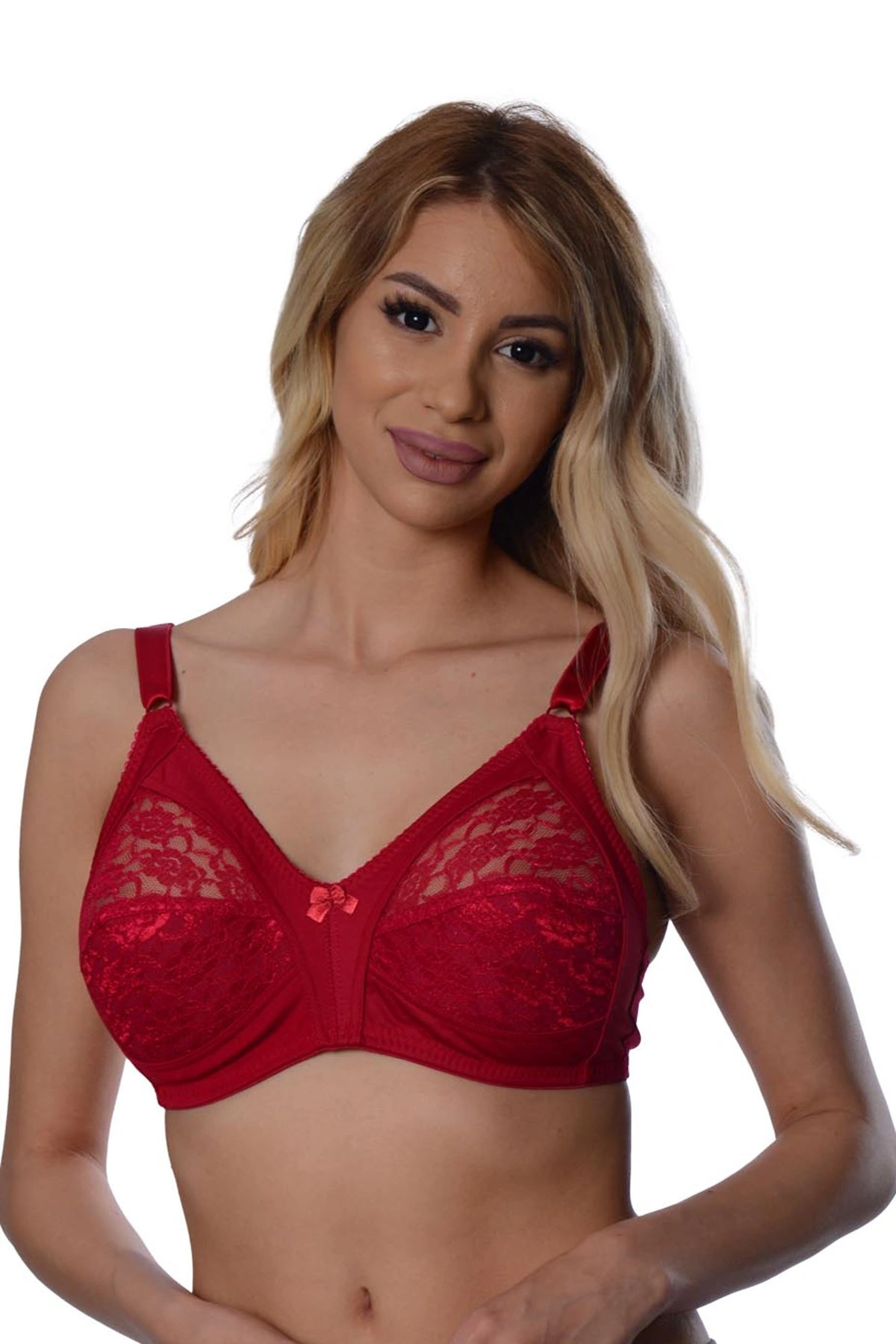 Lesca Bordo Dantelli Toparlayıcı Sütyen - 503