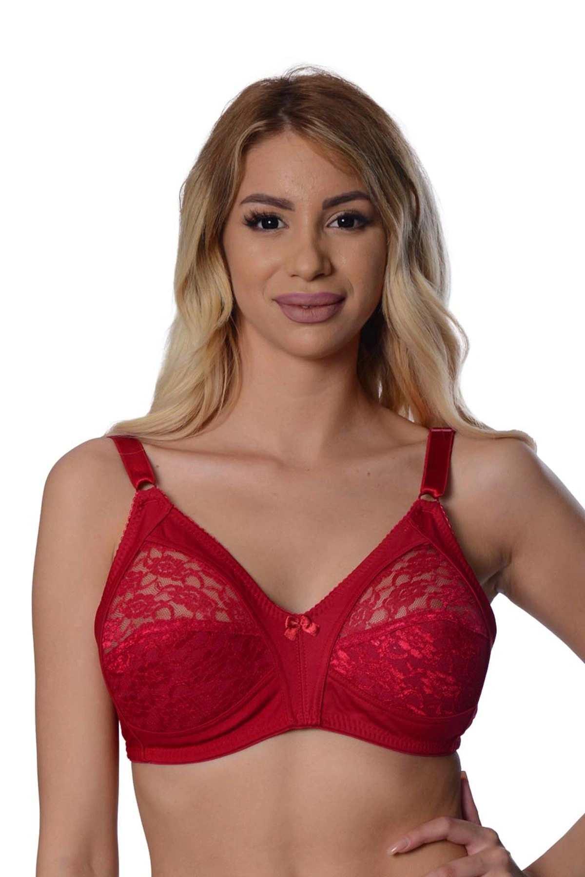 Lesca Bordo Dantelli Toparlayıcı Sütyen - 503