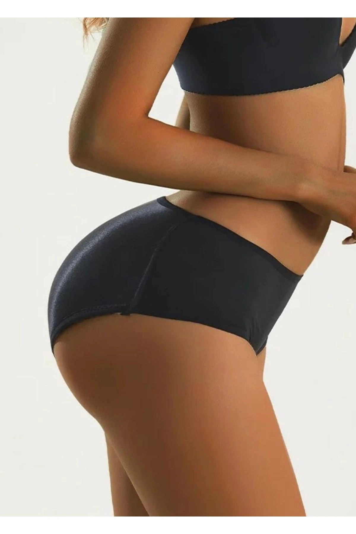 Lesca Siyah Popo Şekillendirici Külot Korse - 721