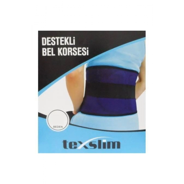 Bel Korsesi Siyah Çelik Destekli