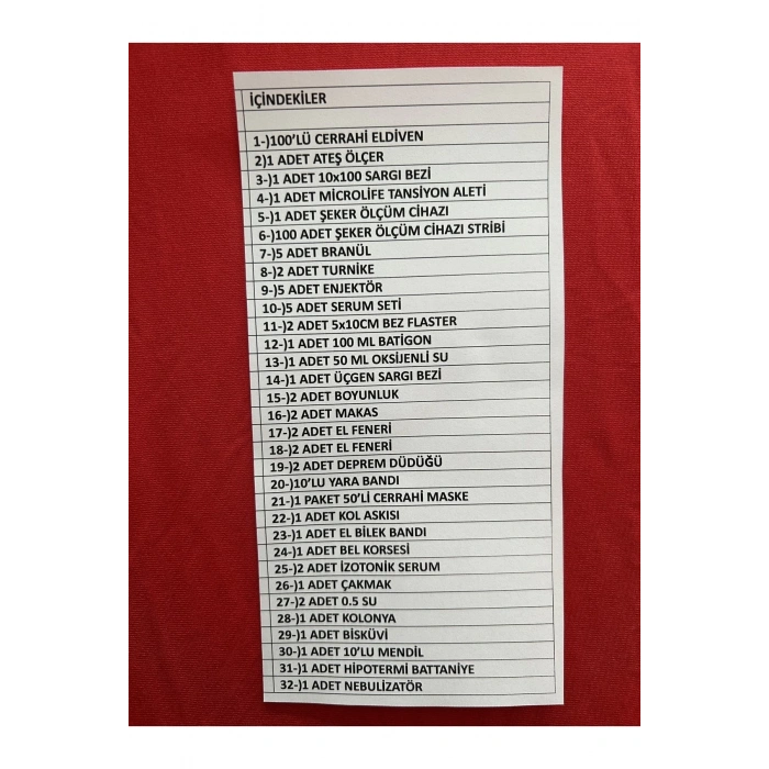 Ilk Yardım Çantası Full