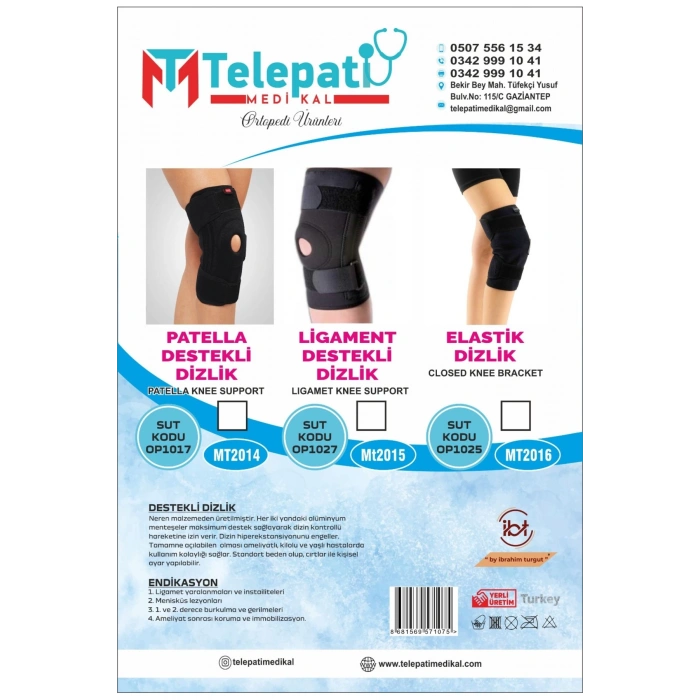 LİGAMENT DESTEKLİ DİZLİK