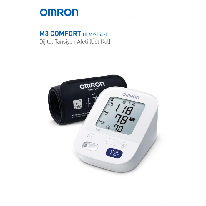 M3 Comfort Hem-7155-e Üst Koldan Ölçer Tansiyon Aleti