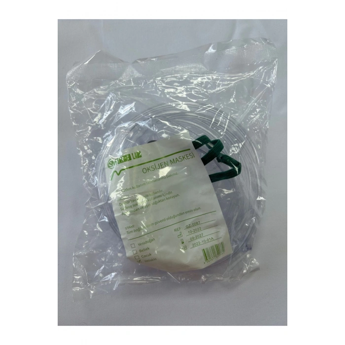 OKSİJEN MASKESİ SİLİKON YETİŞKİN
