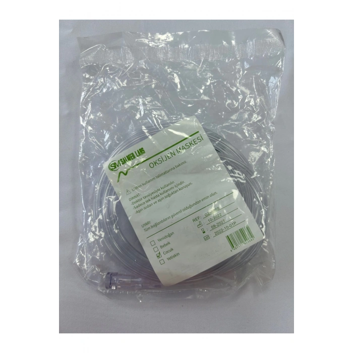 OKSİJEN MASKESİ SİLİKON BEBEK