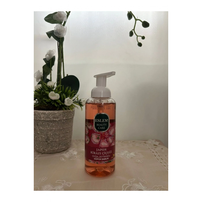 ESLEM JAPON KİRAZI ÇİÇEĞİ DOĞAL ZEYTİNYAĞLI KÖPÜK SABUN