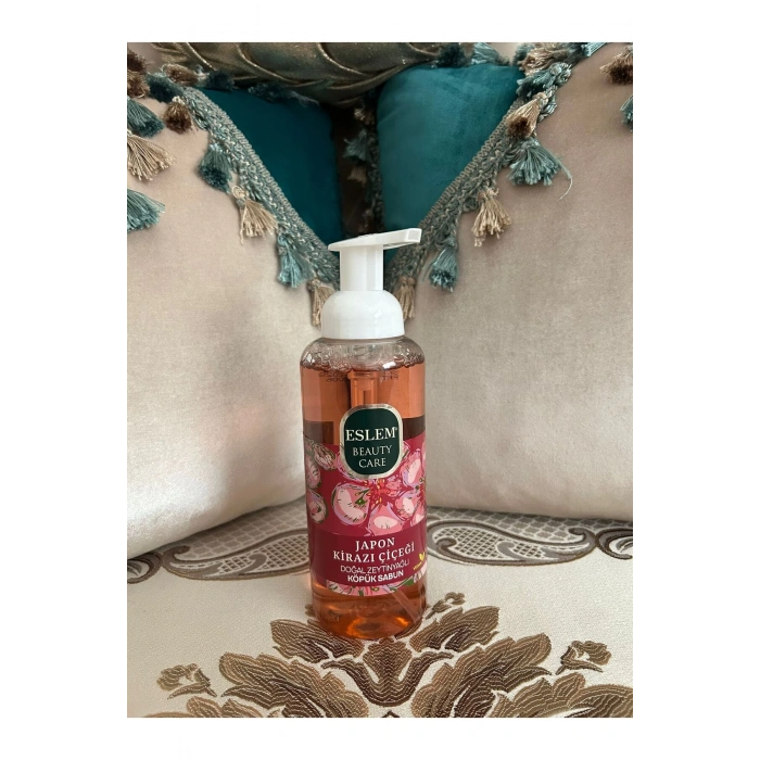 ESLEM JAPON KİRAZI ÇİÇEĞİ DOĞAL ZEYTİNYAĞLI KÖPÜK SABUN