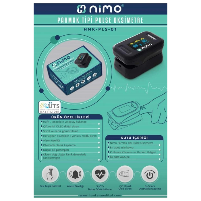 Parmak Tipi Pulse Oksimetre