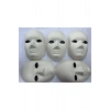 Boyanabilir karton maske 5 Adet