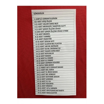 Ilk Yardım Çantası Full