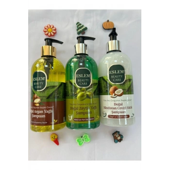 ESLEM DOĞAL ZEYTİNYAĞLI ŞAMPUAN 3 ADET 500 ML