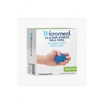 Silikon Stres Topu Mavi Medium