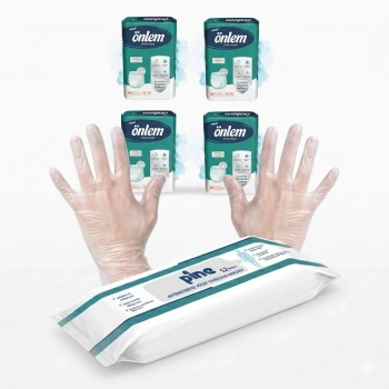 ÖNLEM EMİCİ KÜLOT MEDIUM 120 ADET ISLAK MENDİL VE POŞET ELDİVEN HEDİYELİ