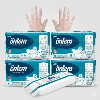 ÖNLEM BEL BANTLI XLARGE 120 ADET MENDİL VE ELDİVEN HEDİYELİ