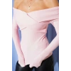 Madonna Çapraz Yaka Bluz Pembe t4331