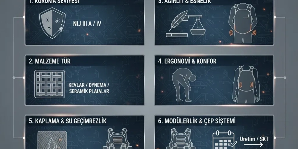 Çelik Yelek Alırken Dikkat Edilmesi Gereken 7 Teknik Detay