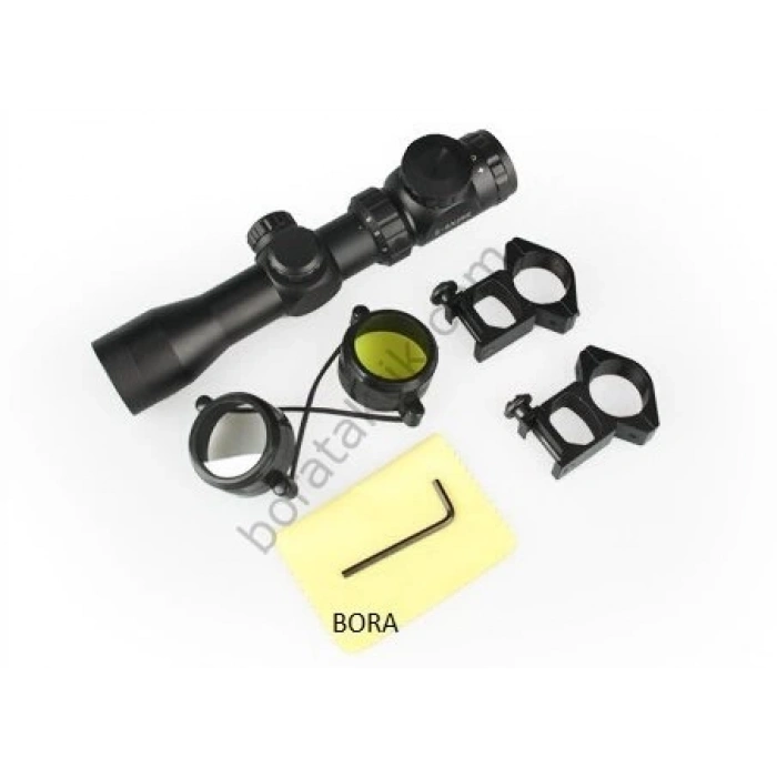 2-6x28E Tüfek Dürbünü Işıklı Kısa