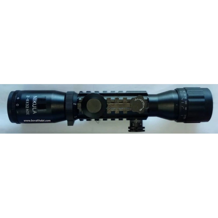 2-6x32EG Raylı Tüfek Dürbünü Işıklı