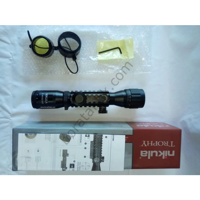 2-6x32EG Raylı Tüfek Dürbünü Işıklı