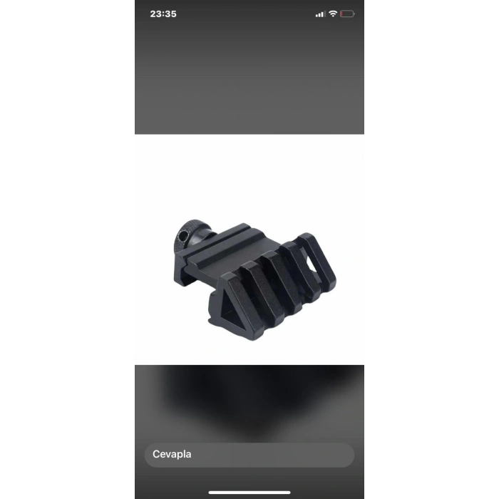 Açılı Metal Ray 45 Derece 22mm Ray 4,5cm