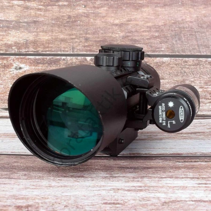 3-10x42 EG Kırmızı Lazerli Nikula Tüfek Dürbünü