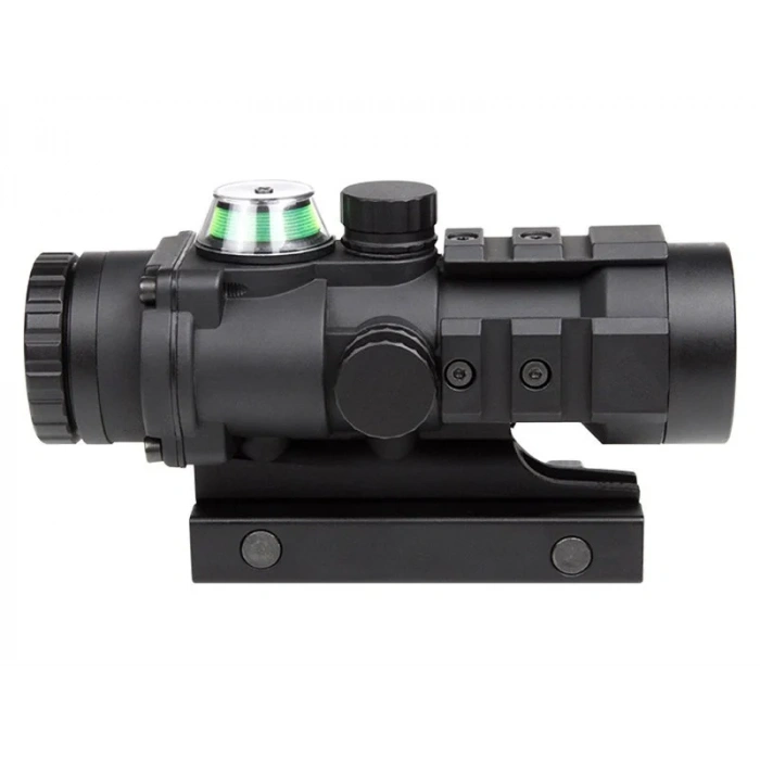 3x32 Kompakt Tüfek Dürbünü Green Chevron Reticle Siyah Comet