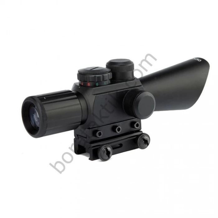 4X30 Lazerli Tüfek Dürbünü Çift Işıklı M7