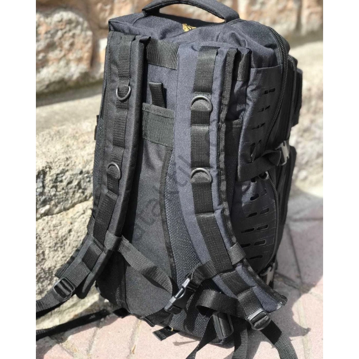 50 LT Askeri Siyah Taktik Sırt Çantası Military Tactical Backpack