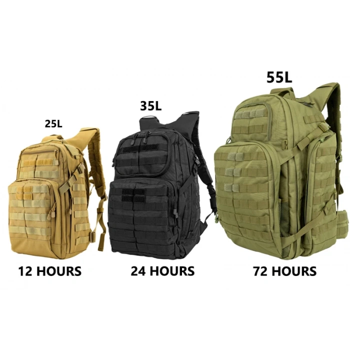 5.11 Rush 24 Modeli Sırt Çantası 1000 Denye Cordura Akalite Replika İTHAL Siyah