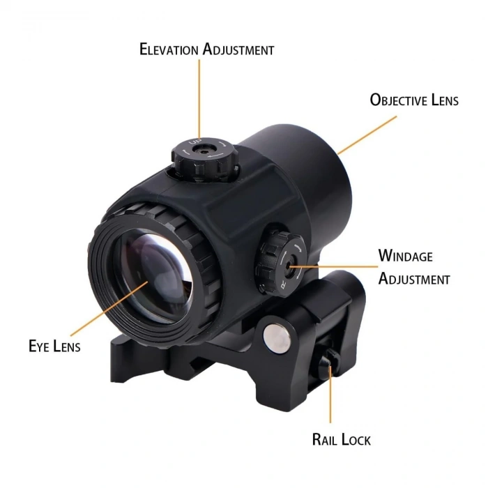 Eotech 558 Beyaz Camlı Reddot ve G43 4x Magnifier Holografig Nişangah -ATEŞLİ SİLAH İÇİN OLAN MODELİ 1200G