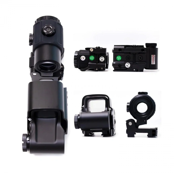 Eotech 558 Beyaz Camlı Reddot ve G43 4x Magnifier Holografig Nişangah -ATEŞLİ SİLAH İÇİN OLAN MODELİ 1200G