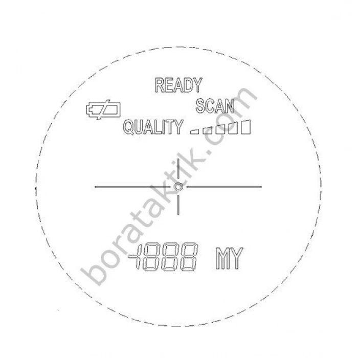 600m 6x25, Mesafe Ölçer, Telemetre Range Finder