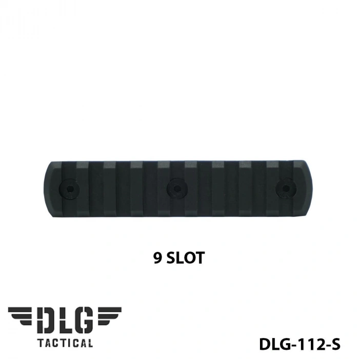 M-LOK POLYMER RAIL 9 SLOT DLG-112-S Siyah