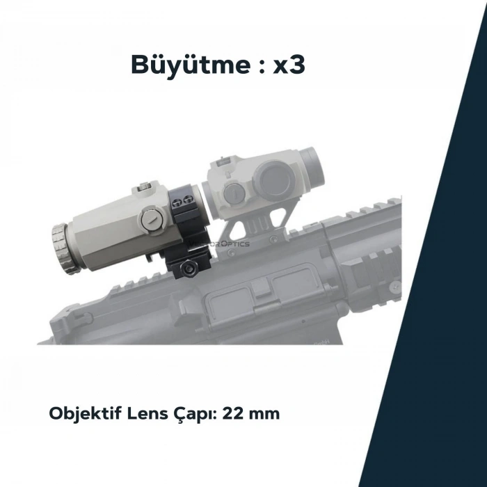 Vector Optics Maverick-III 3x22 Magnifier SOP YAKINLAŞTIRICI
