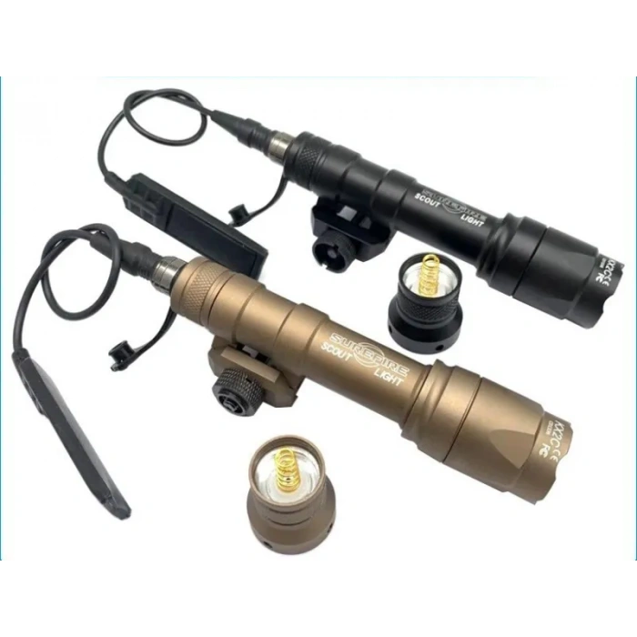 SUREFIRE M600c TAKTİK EL FENERİ KABLOLU Scout Light LED Flashlight Weapon Remote Switch Picatinny