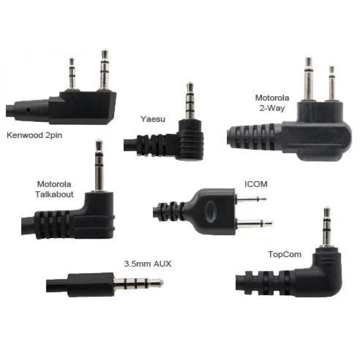 Opsmen Earmor M52 Military PTT (Push-To-Talk) KABLO ve M50 El kumandası