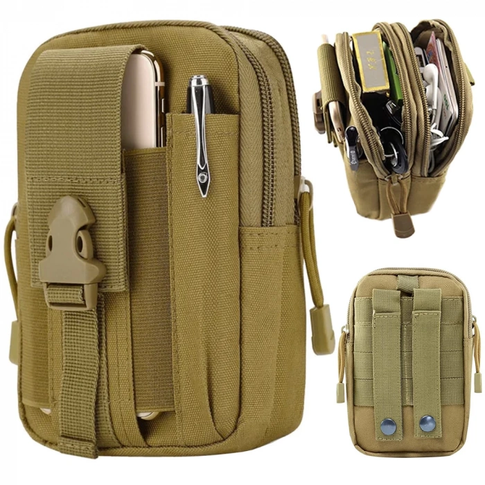 Göğüs CEBİ Fermuarlı ,Göğüs Çantası Fermuarlı, Molle Bag,Military tactical molle belt pouch