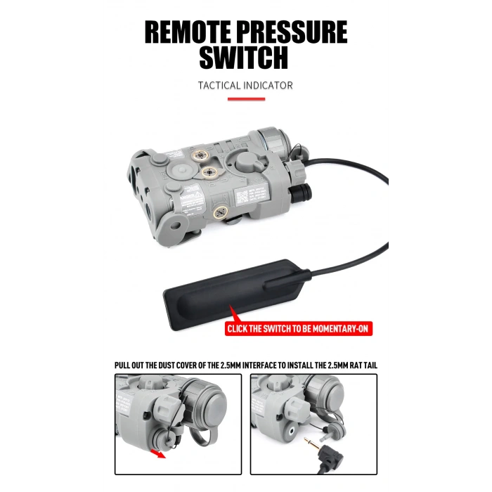 NGAL -PLASTİK KASA Kırmızı Lazer + Tüfek Feneri 22mm Wadsn Metal M300W Strobe Scoutlight M600W TÜFEK Feneri, Silah feneri Airsoft Kablolu Metal fener 22 mm ray için