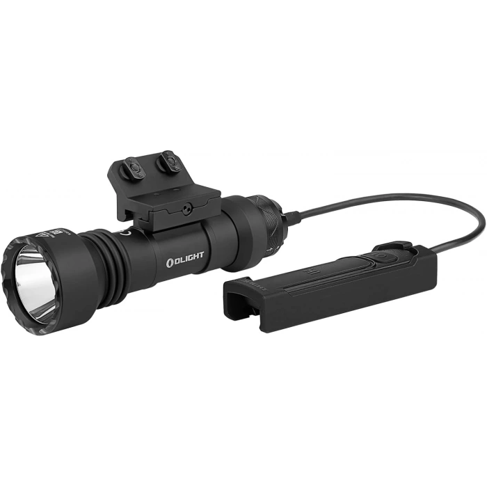 OLIGHT Javelot Tac M 1000 Lumens Tactical Kablolu Şarjlı Tüfek Feneri, Mlok Rail Mounted Rechargeable Weaponlight with 600 Meters Long-Range Distance, Removable Slide Rail Mount and Remote Pressure Switch (Black) Orjinal