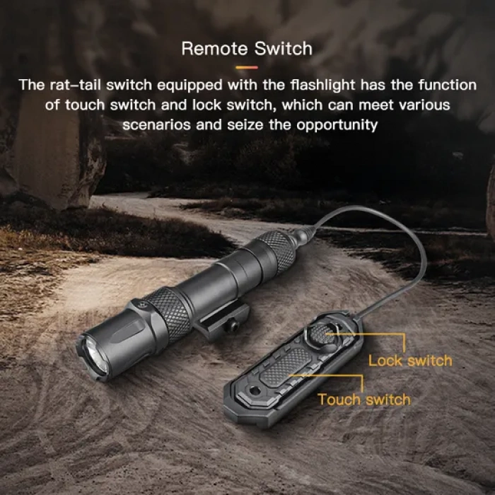 Richfire 2000 Lümen Yeşil Lazerli Tüfek Feneri , Long Distance Laser Sight with Light Combo Flashlight