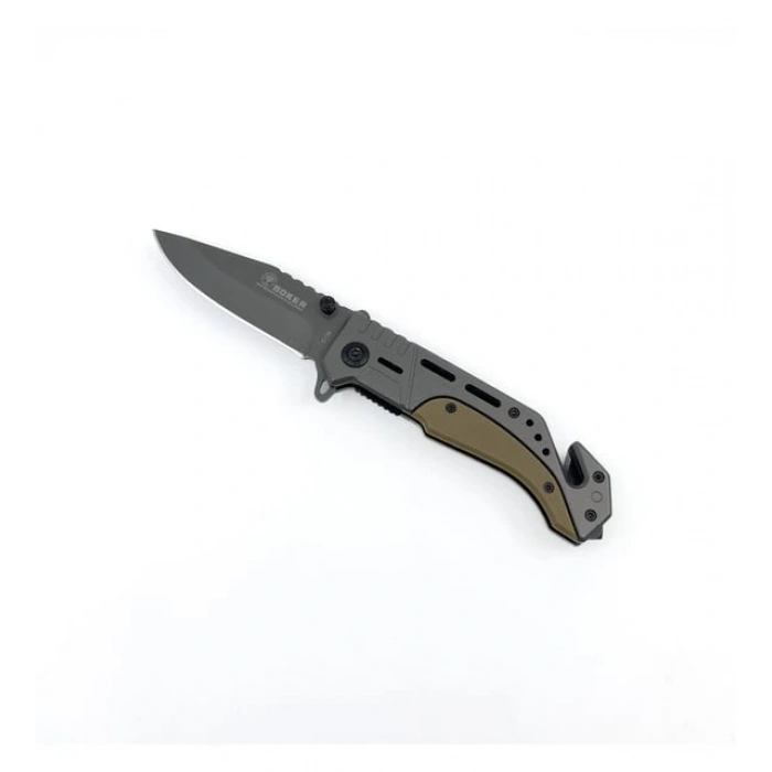 Boker Solingen Kurtarma Çakısı cam kırma ve ip kesme aparatlı 20cm