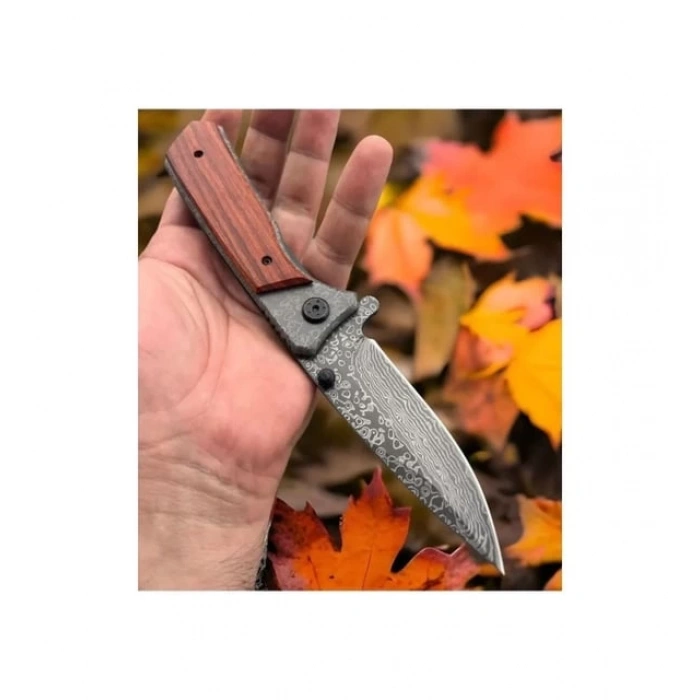 Browning Serisi Ahşap Saplı Yarı Otomatik Çakı 22cm