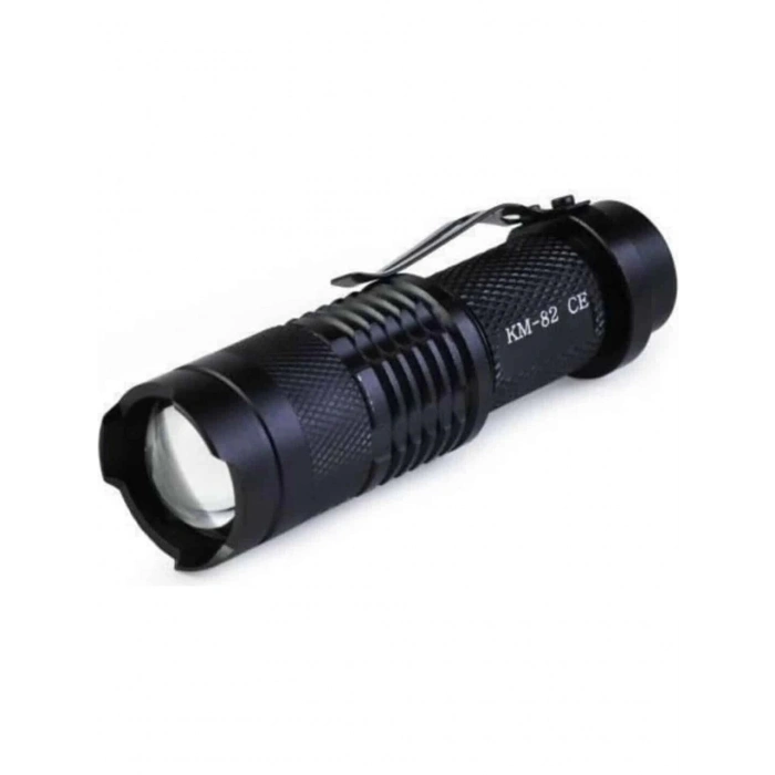 Tüfek Feneri- EL FENERi KÜÇÜK BOY CREE LED ŞARJLI Zoomlu El Feneri Su Geçirmez El Feneri Kama Star KM82