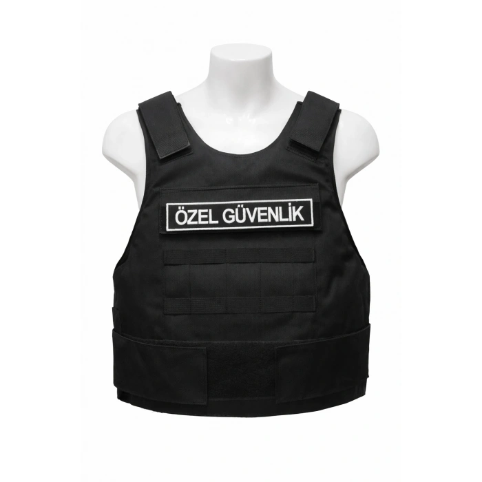 KURŞUN Geçirmez Özel Güvenlik Yeleği Siyah, BALİSTİK YELEK SEVİYE 3a Model 6