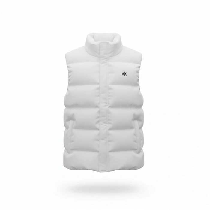 Şişme Fermuarlı Kolsuz Çelik Yelek Siyah 3a Seviye, Erkek Şişme Kolsuz Yelek 9MM Armani Exchange