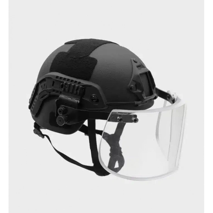 Vizörlü Balistik Kask Koruyucu Miğfer Siyah Kulaksız 3a Level Fast Cut Helmet