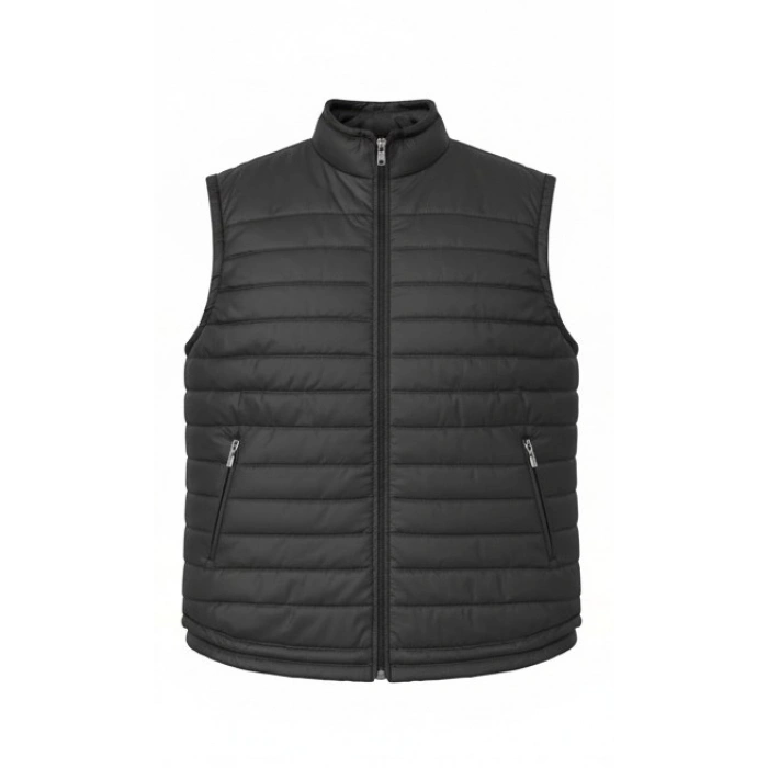 Battal Beden Fermuarlı Kolsuz Çelik Yelek Siyah 3a Seviye, Erkek Kolsuz Yazlık Yelek 3x 4x 5x