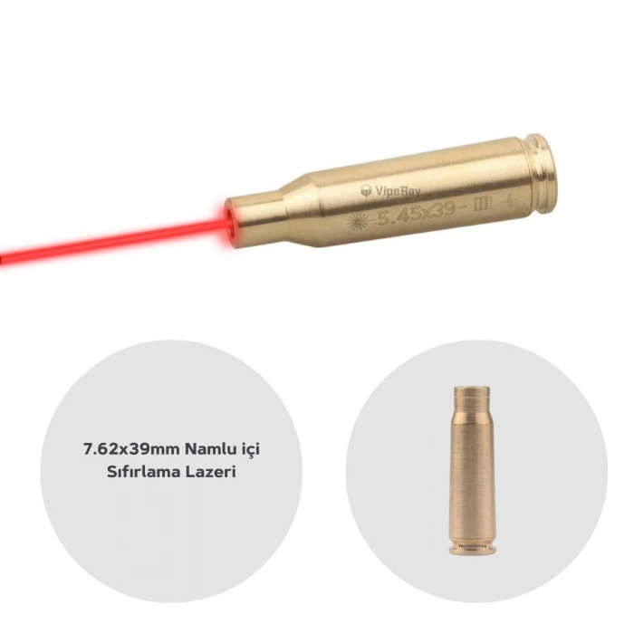 7.62x39 Boresight - Dürbün Sıfırlama Lazeri Mermi Tipi