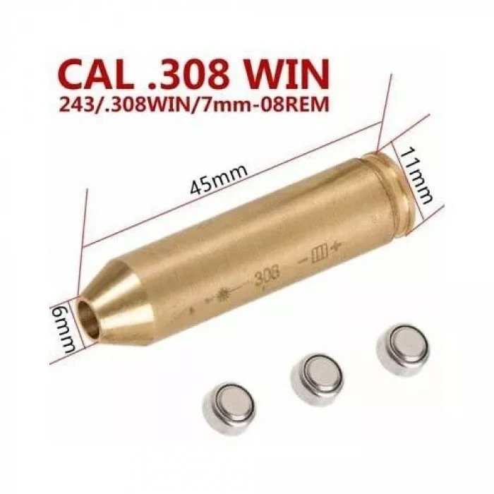 7.62x51 mm Tüfek ve Dürbün Sıfırlama Lazeri Fişek Tipi Boresight,Mpt76 sıfırlama lazeri
